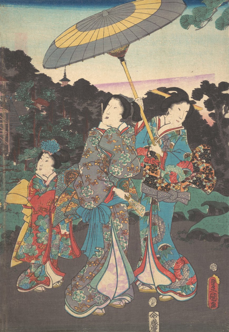 Druck von Utagawa Kunisada
