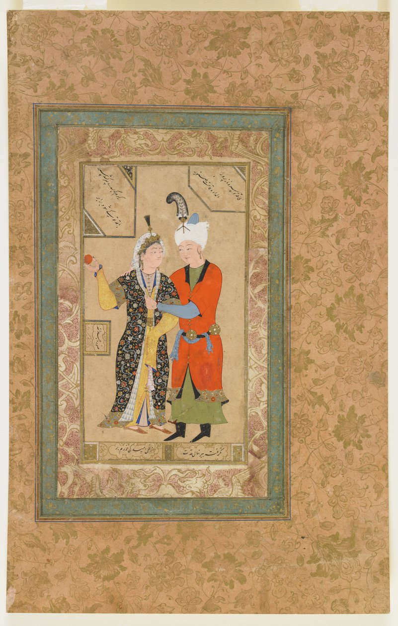 Ein Prinz und eine Prinzessin umarmen sich von Uzbek School