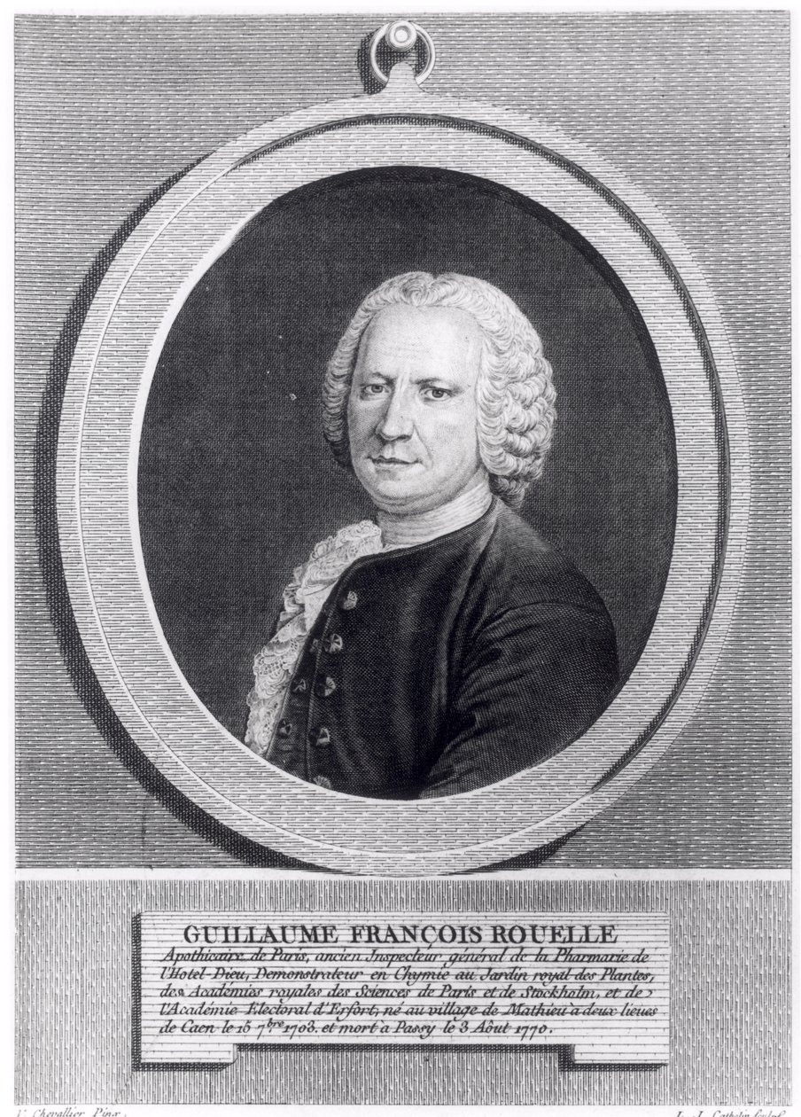 Guillaume Francois Rouelle (1703-70) graviert von Louis Jacques Cathelin (1738-1804) von V. Chevallier