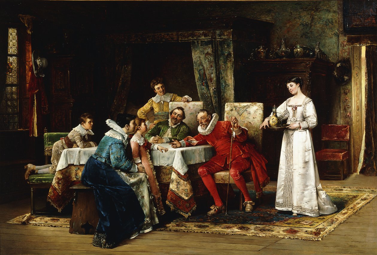 Der besuchende Onkel von Vaclav Brozik