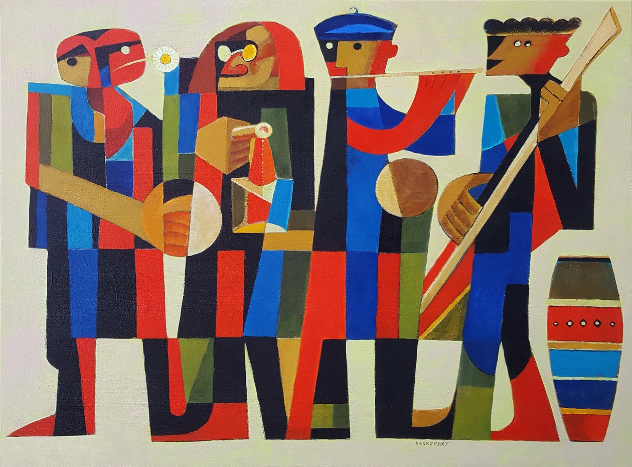Vier Musiker von Vadym Vaskovsky