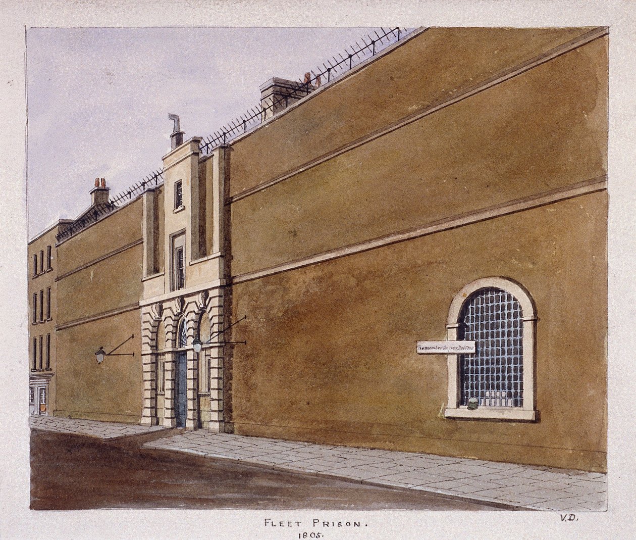 Fleet-Gefängnis, London von Valentine Davis