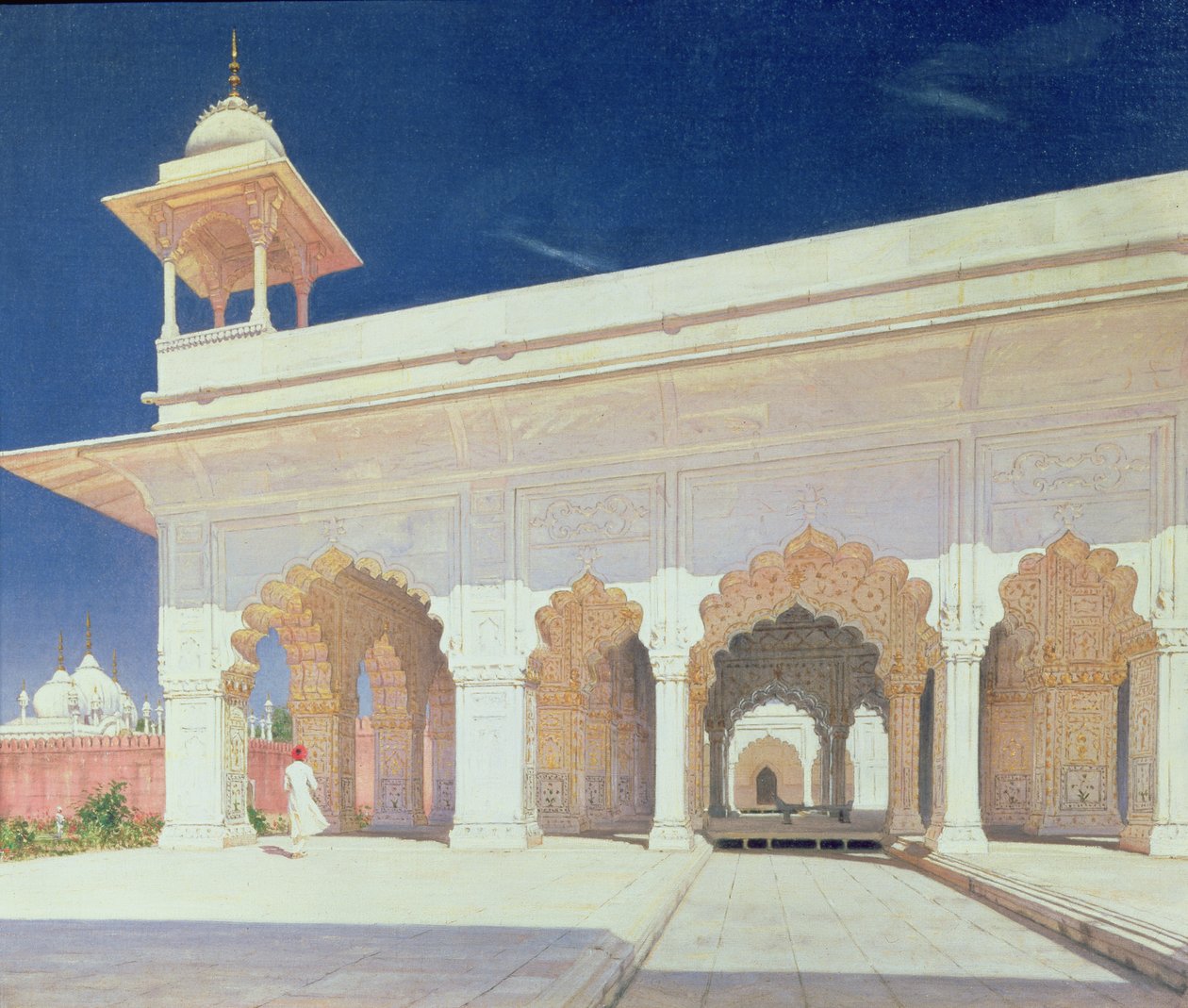 Thronsaal der Shah Jahan Festung in Delhi, 1875 von Vasili Vasilievich Vereshchagin