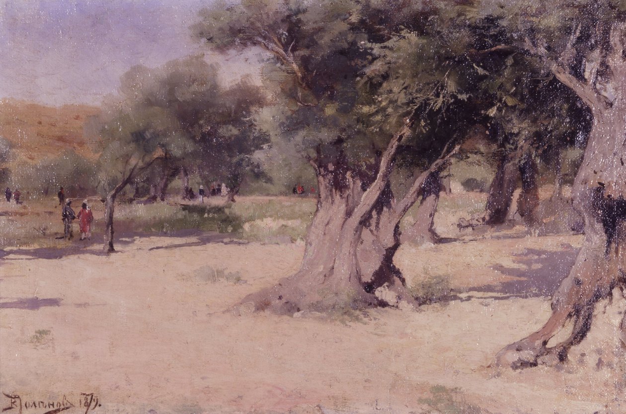 Olivenbäume im Heiligen Land von Vasilij Dmitrievich Polenov