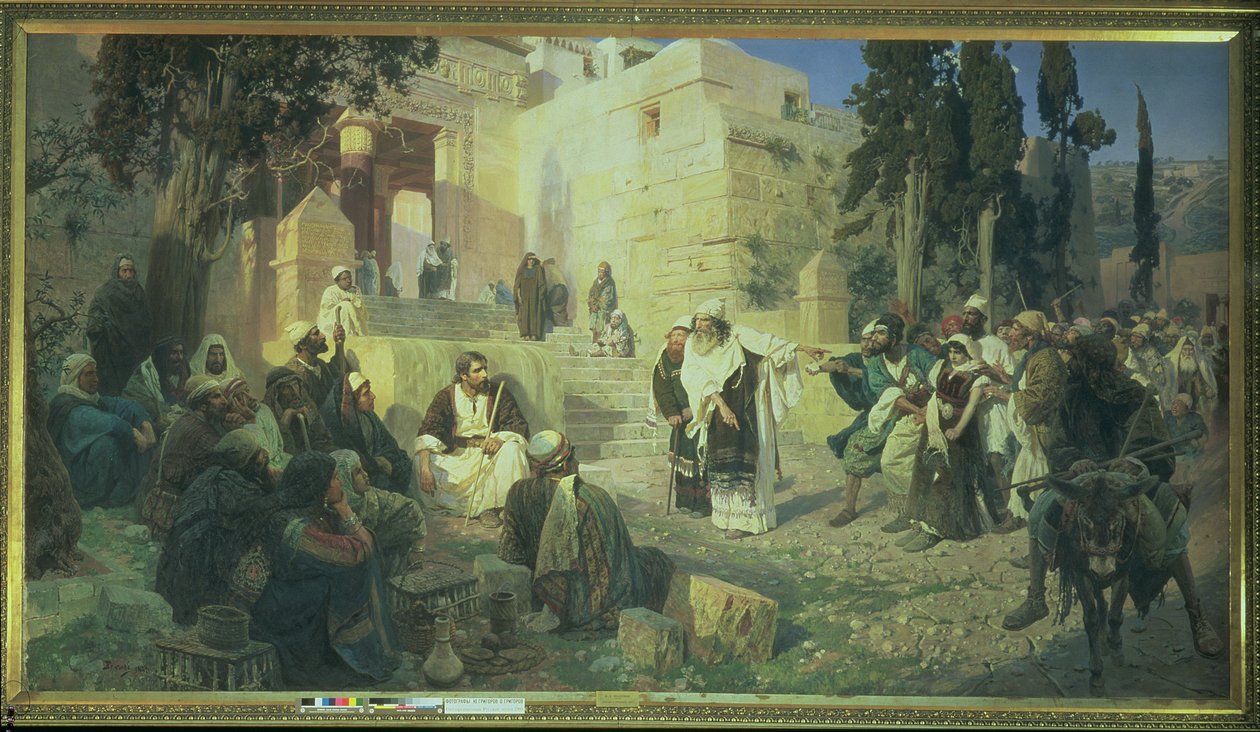 Christus und die Ehebrecherin, 1888 von Vasilij Dmitrievich Polenov