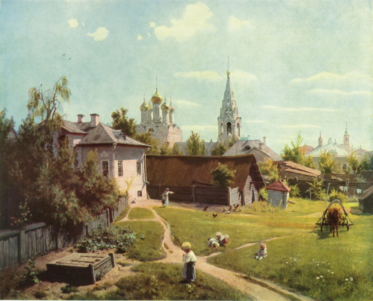Moskauer Hof von Vasilij Dmitrievic Polenov