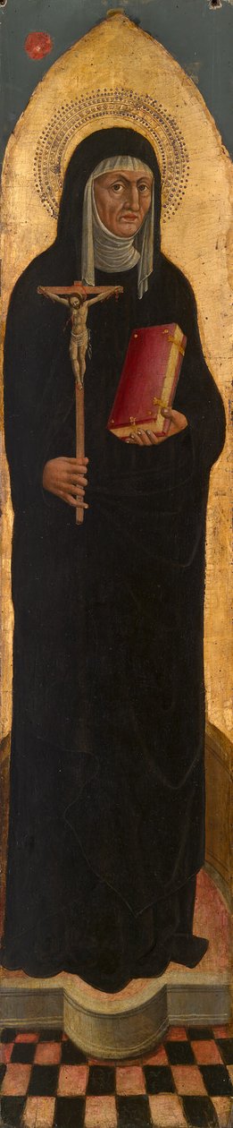 Heilige Monika von einem Augustineraltar von Venetian School