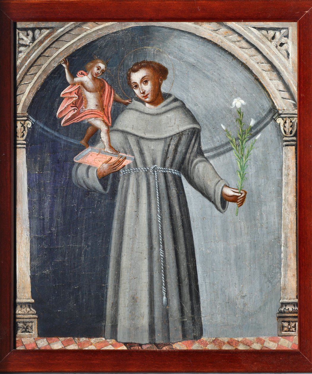 St. Antonius von Padua und Jesus von Venetian School