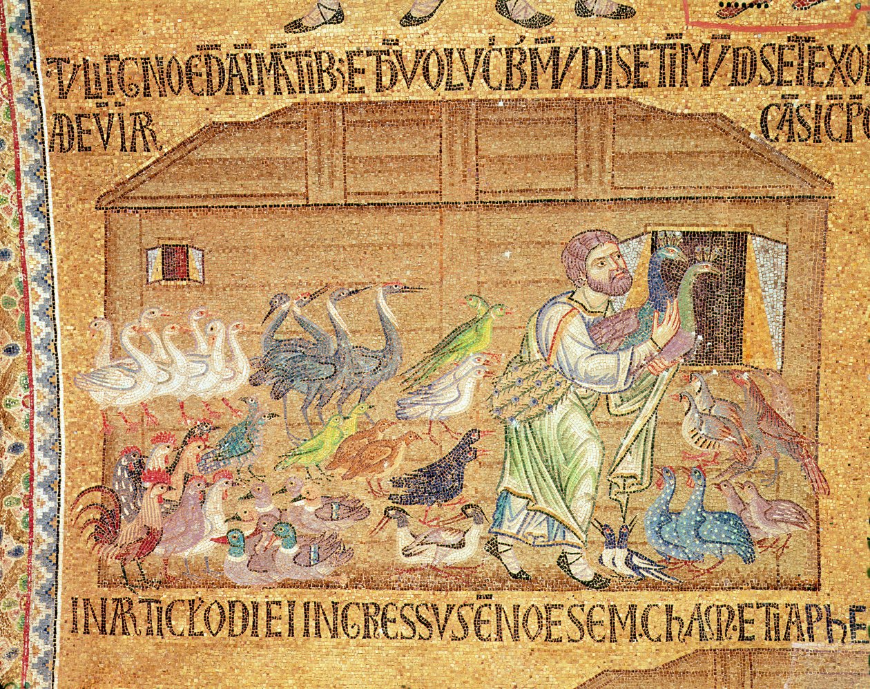Die Sintflut, aus dem Atrium (Detail) von Byzantine School