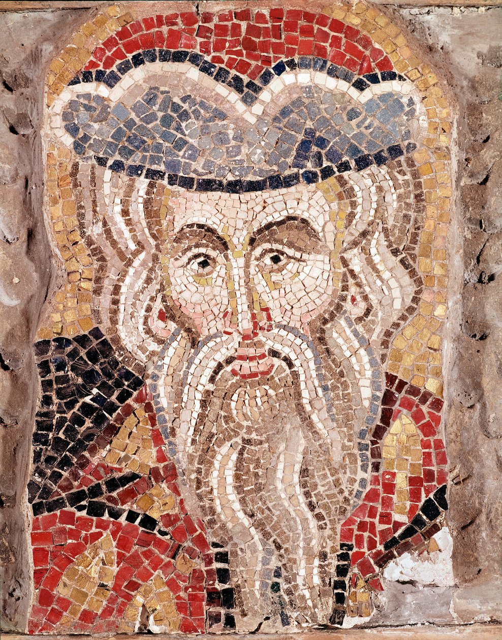 Kopf eines Propheten (Mosaik) von Veneto Byzantine School