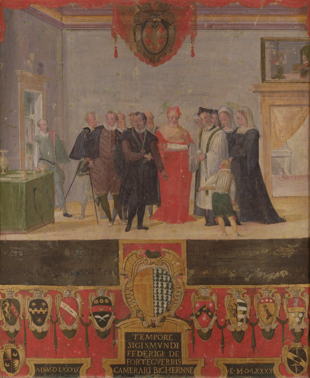 Taufe von Cosimo II. de Medici 1589 von Ventura di Arcangelo Salimbeni