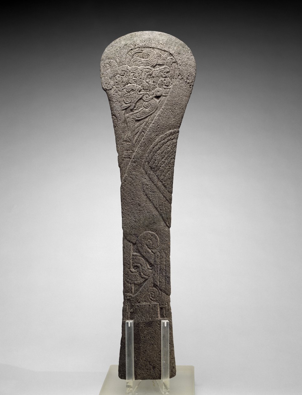 Palma mit einem Wasservogel, 300-1200 n. Chr. von Veracruz Veracruz