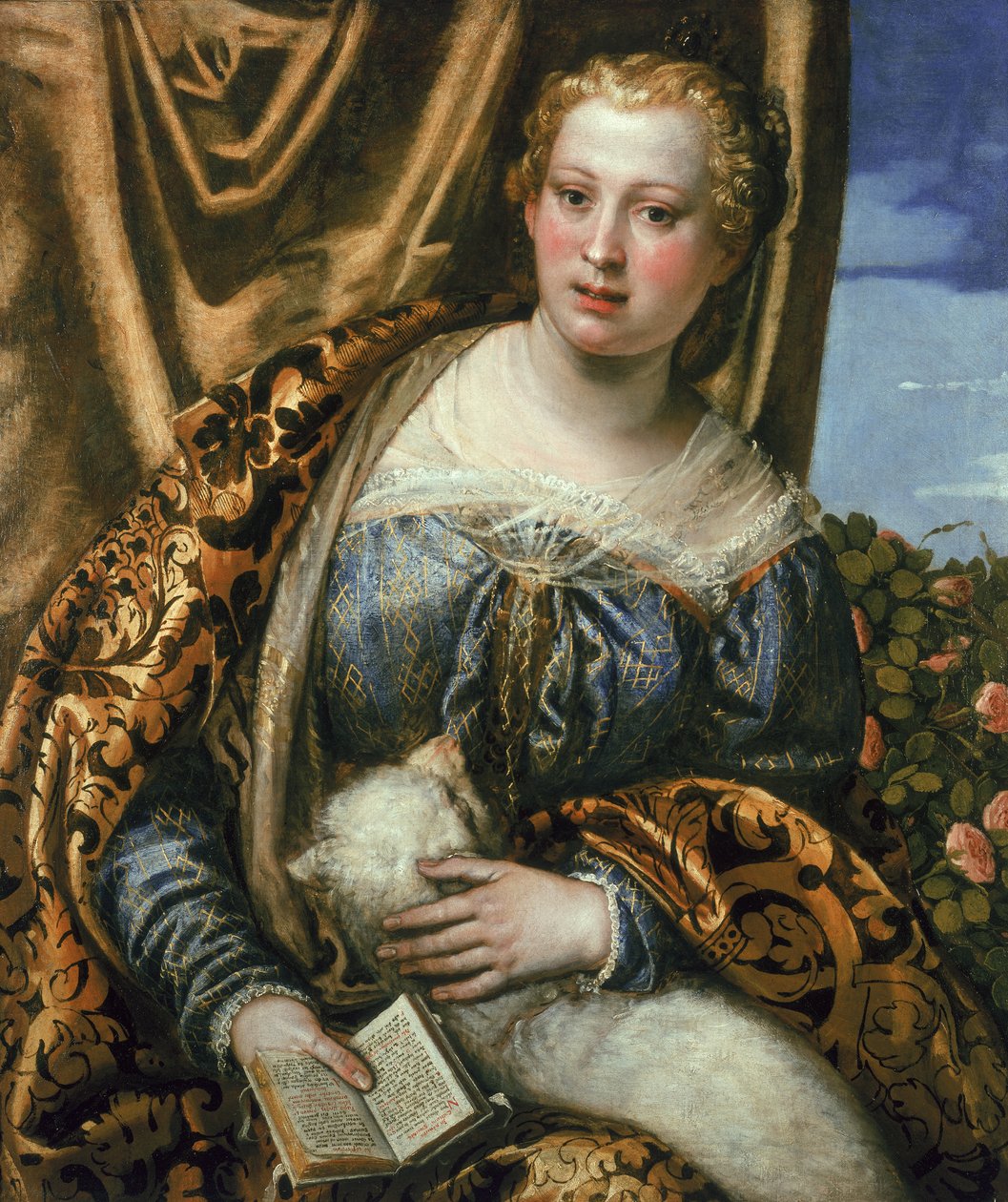 Lady oder St. Agnes von Paolo Veronese
