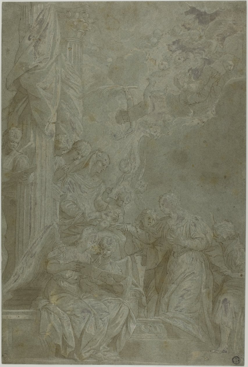 Mystische Hochzeit der Heiligen Katharina von Veronese (Paolo Caliari)