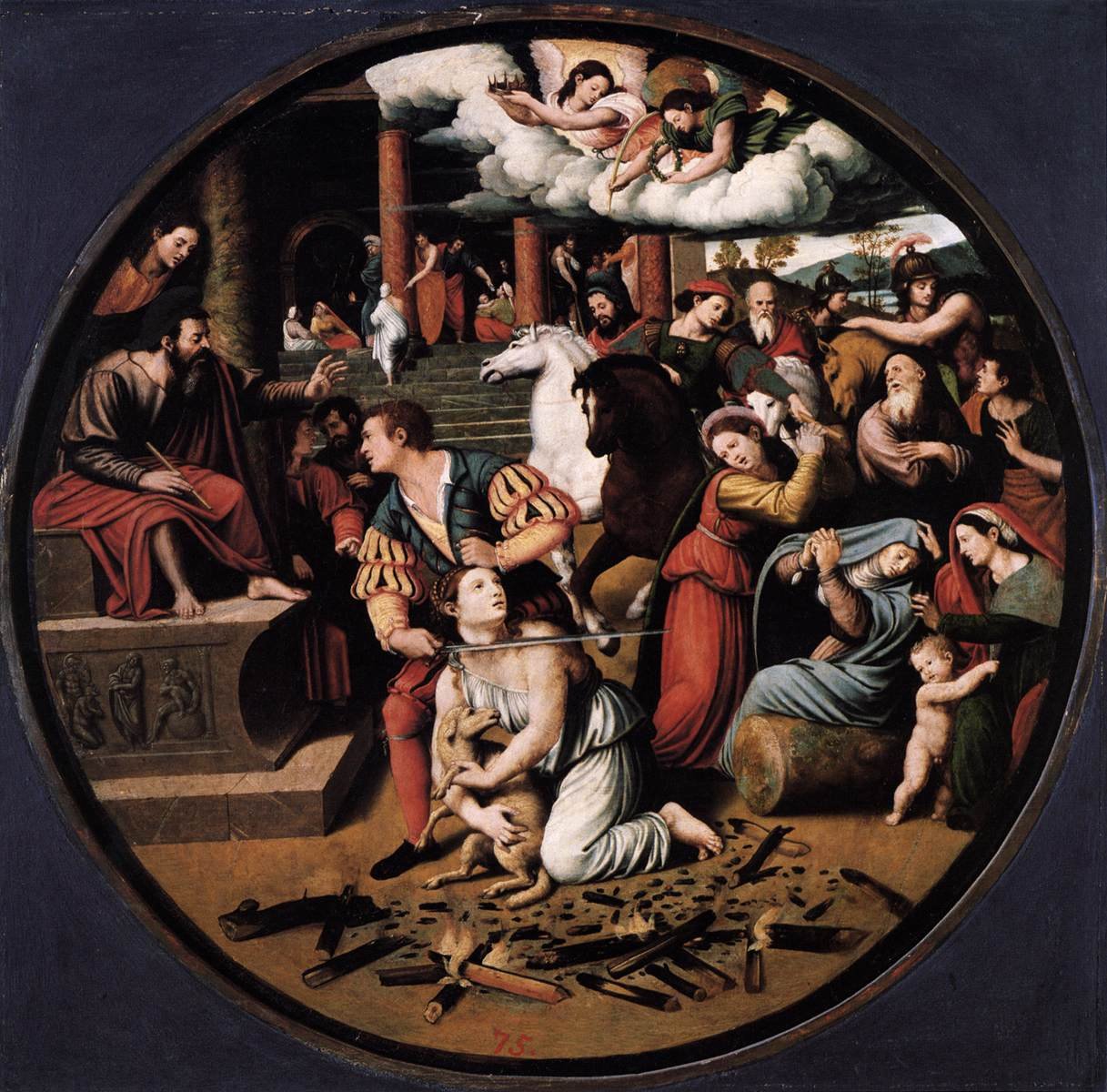 Martyrium der Heiligen Agnes von Vicente Masip
