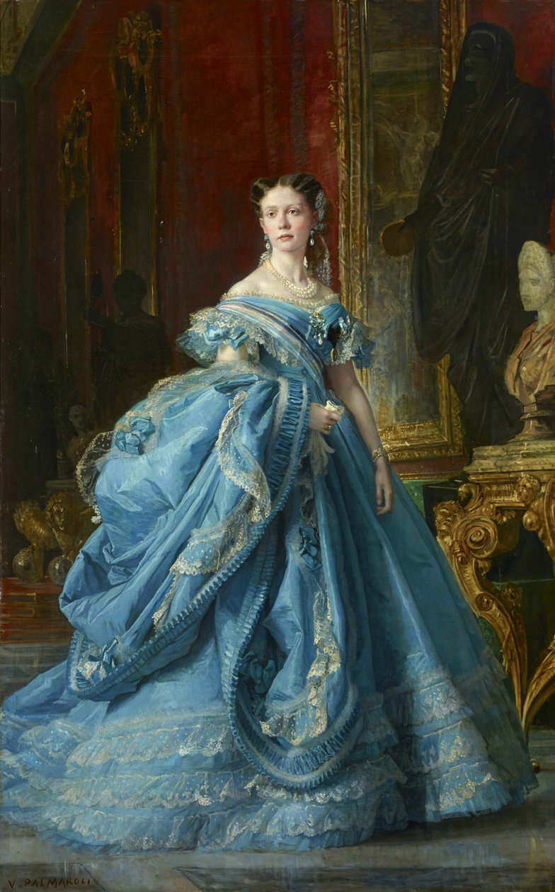 Die Infantin Isabel de Borbón y Borbón, Tochter von Isabel II von Vicente Palmaroli y Gónzalez
