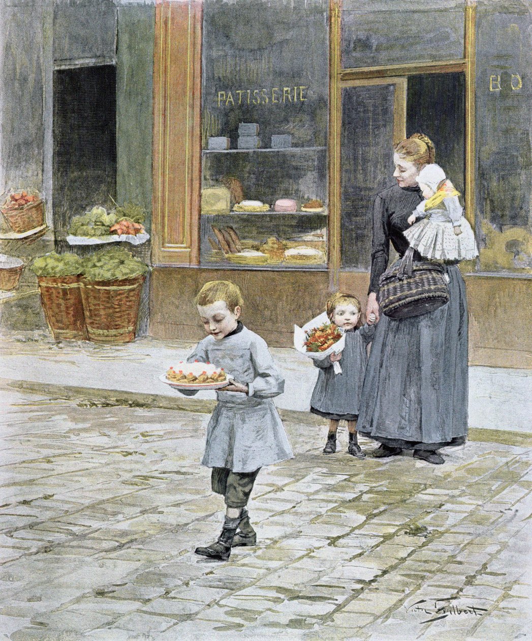 Vatertag, 1891 von Victor Gabriel Gilbert