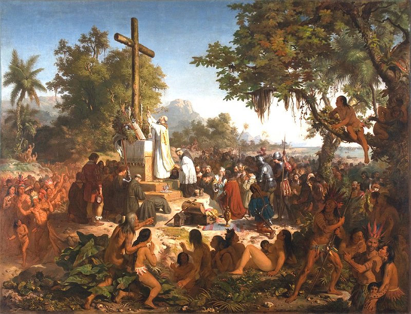 Die erste Messe in Brasilien von Victor Meirelles