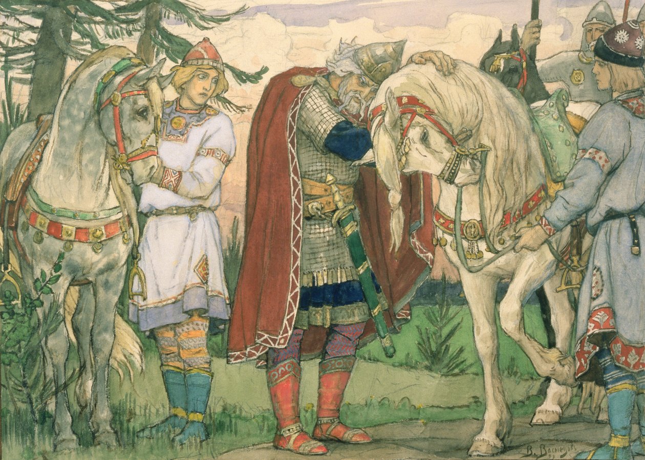 Das Lied von Prinz Oleg, 1899 von Victor Mikhailovich Vasnetsov