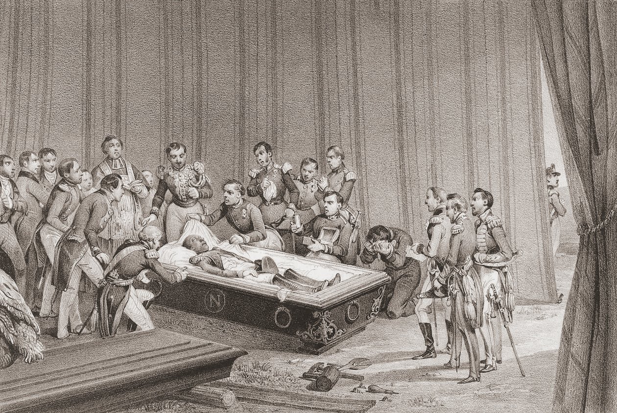 Napoleons Leichnam. von Victor (after) Adam