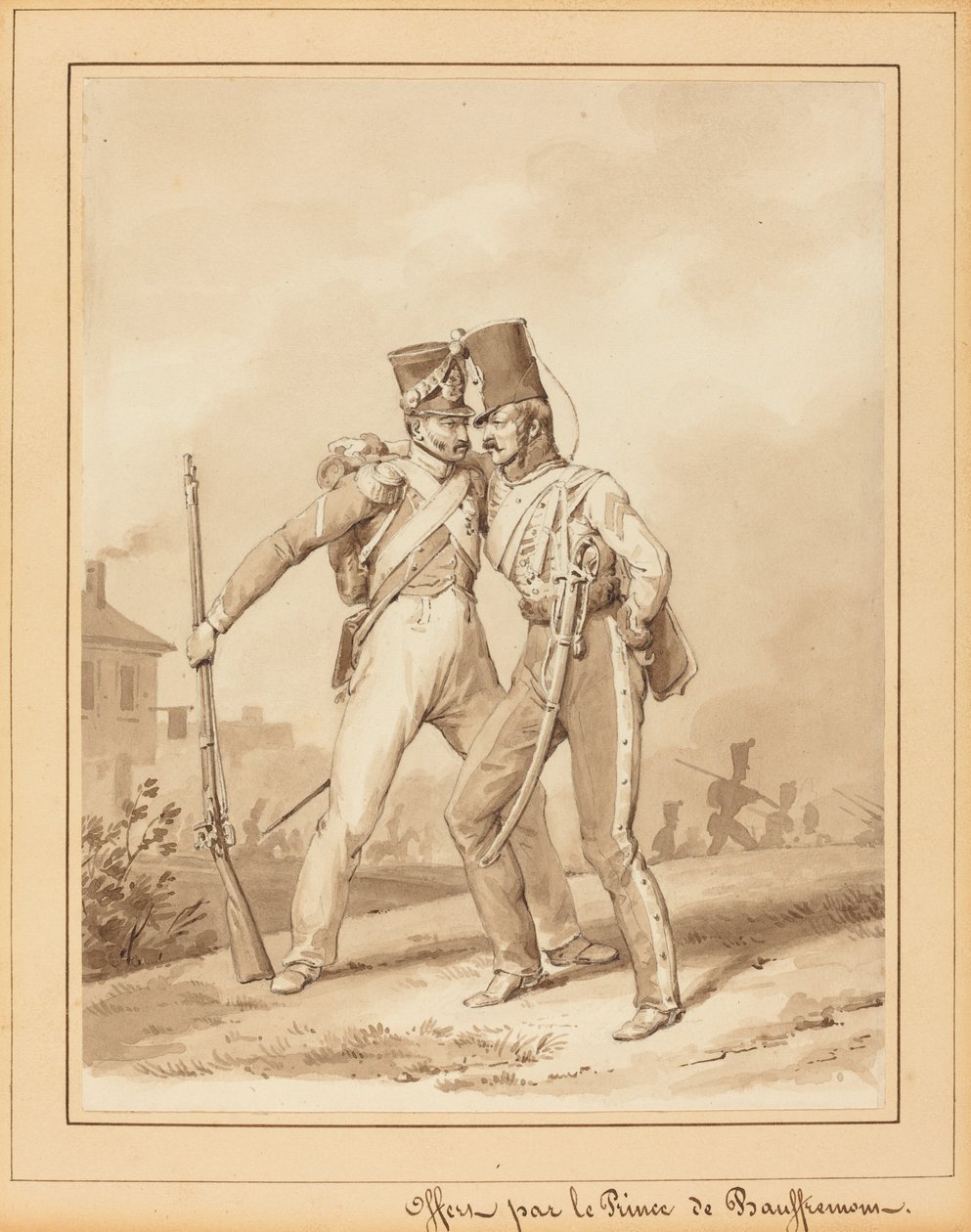 Zwei Grenadiere von Victor Adam