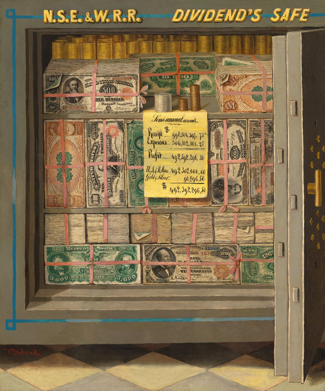Sicheres Geld, 1898 oder später von Victor Dubreuil