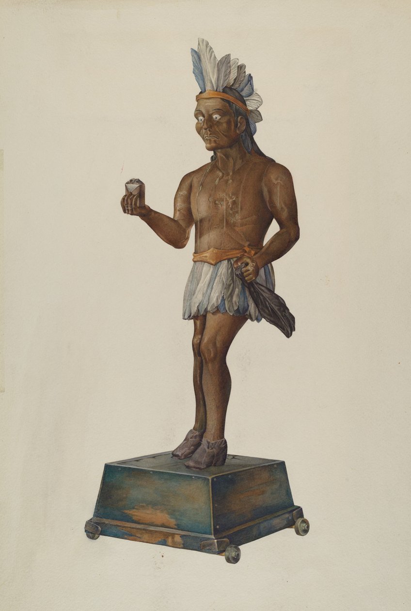 Indianer im Zigarrenladen von Victor F. Muollo