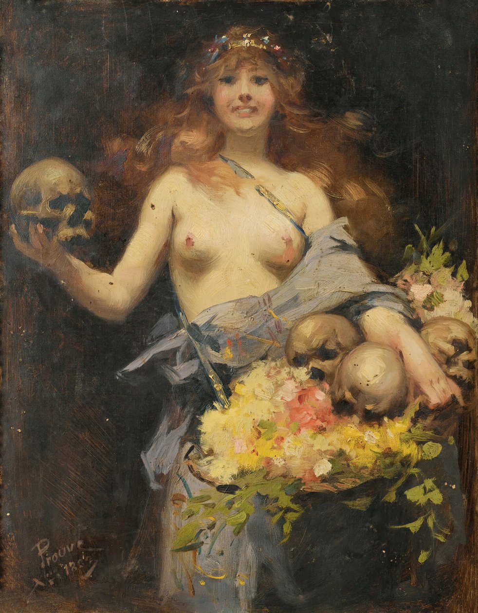 Der Blumenverkäufer, 1882 von Victor Prouvé