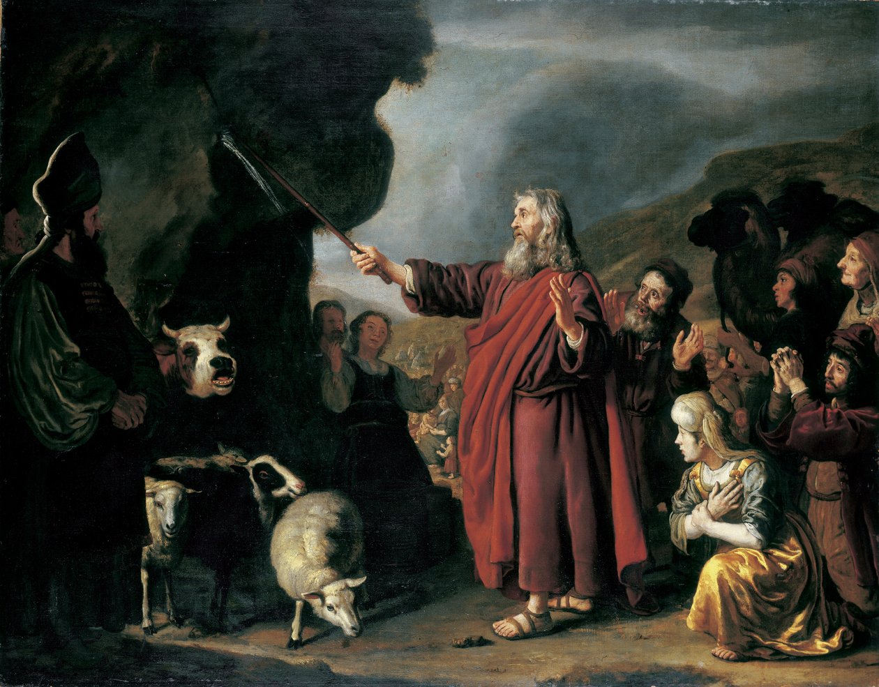 Moses schlägt den Felsen von Victors