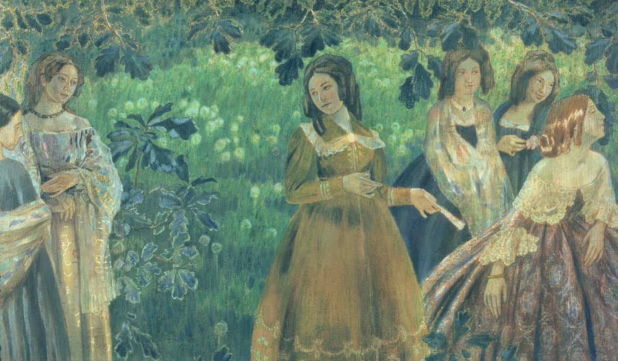 Die Smaragdkette, 1903-04 von Viktor Elpidiforovich Borisov Musatov