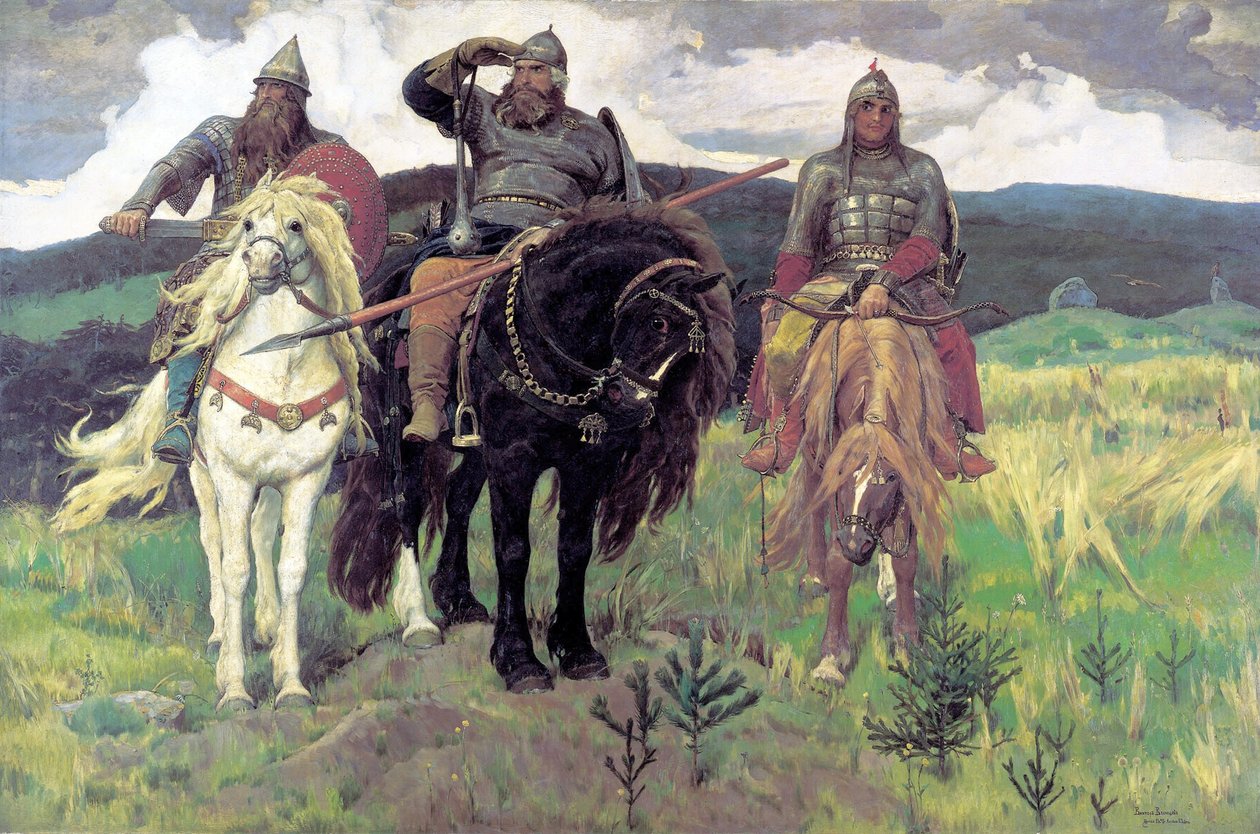 Die drei Bogatyr von Viktor Mikhaylovich Vasnetsov
