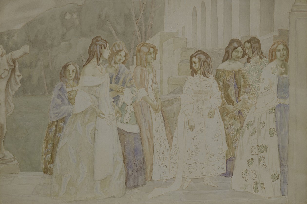 Requiem, 1905 von Viktor Elpidiforovich Borisov Musatov