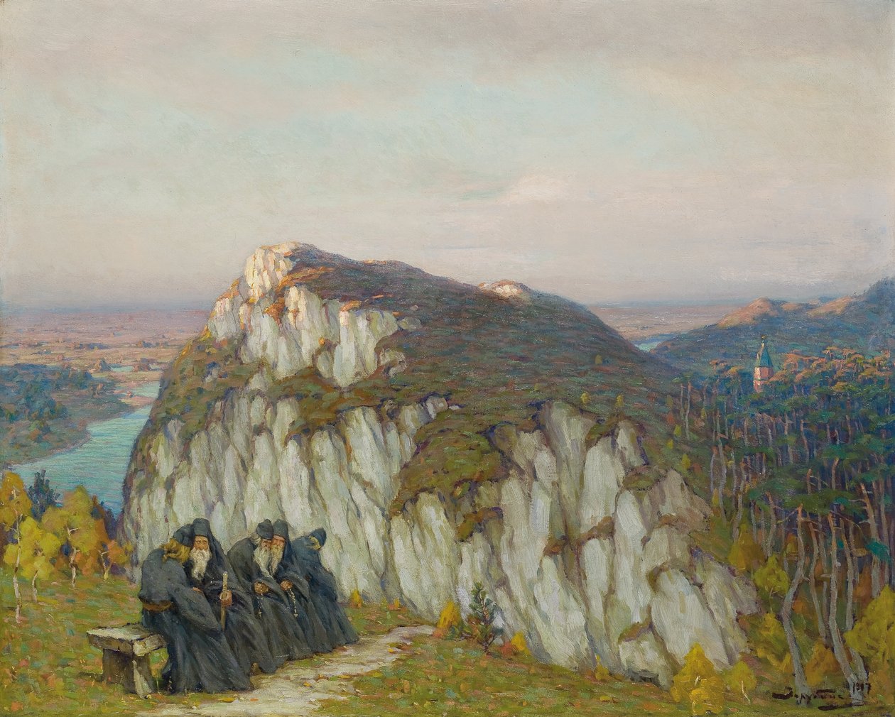 Stimme der Stille, 1907 von Viktor Ivanovich Zarubin