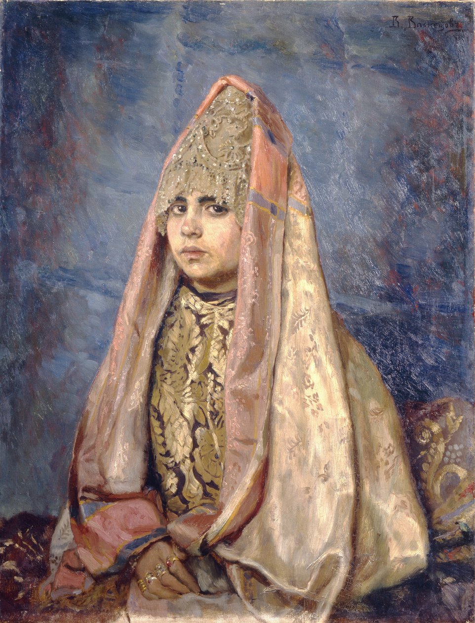 Frau eines Bojaren, 1884 von Viktor Mikhaylovich Vasnetsov