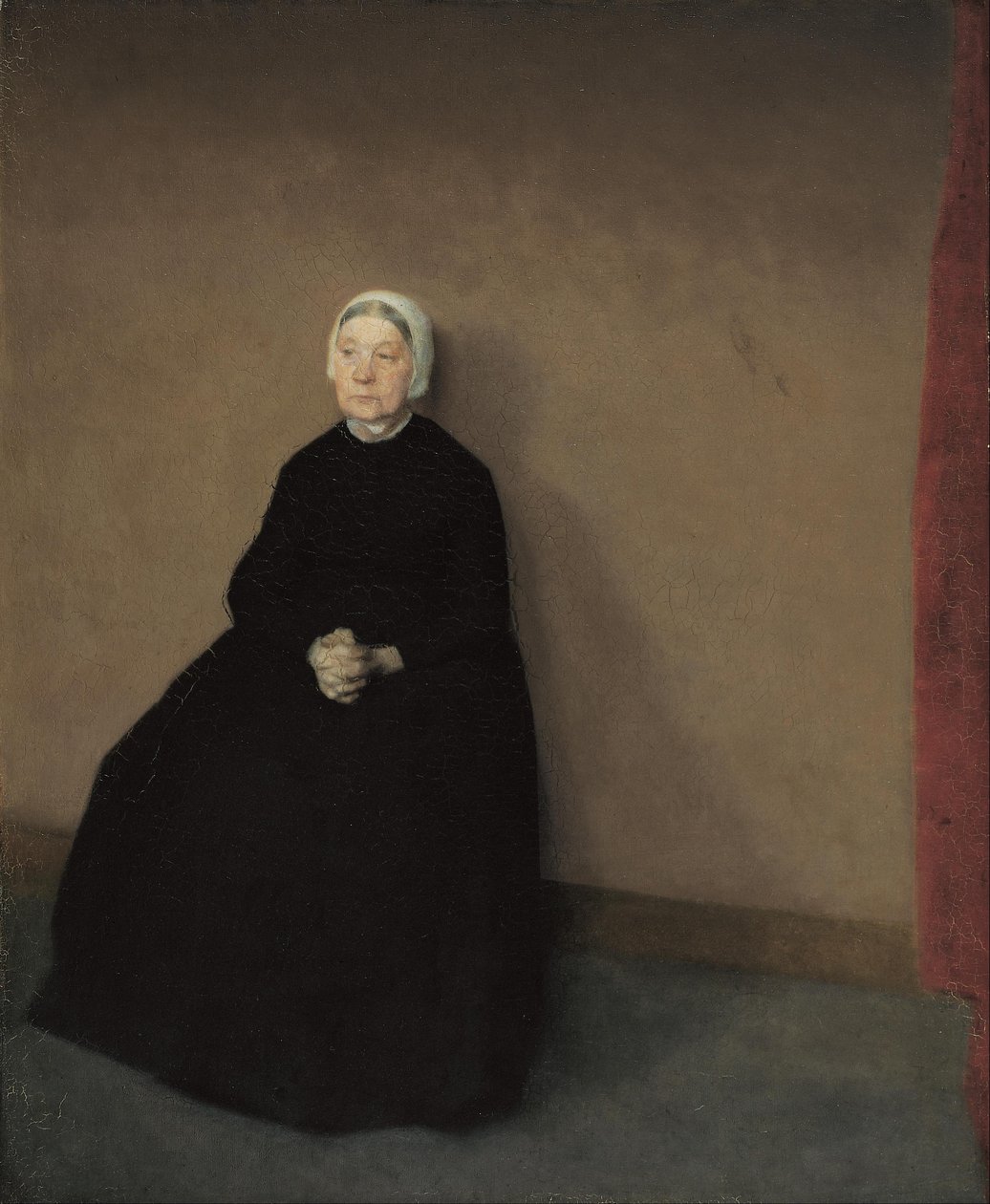 Eine alte Frau von Vilhelm Hammershøi