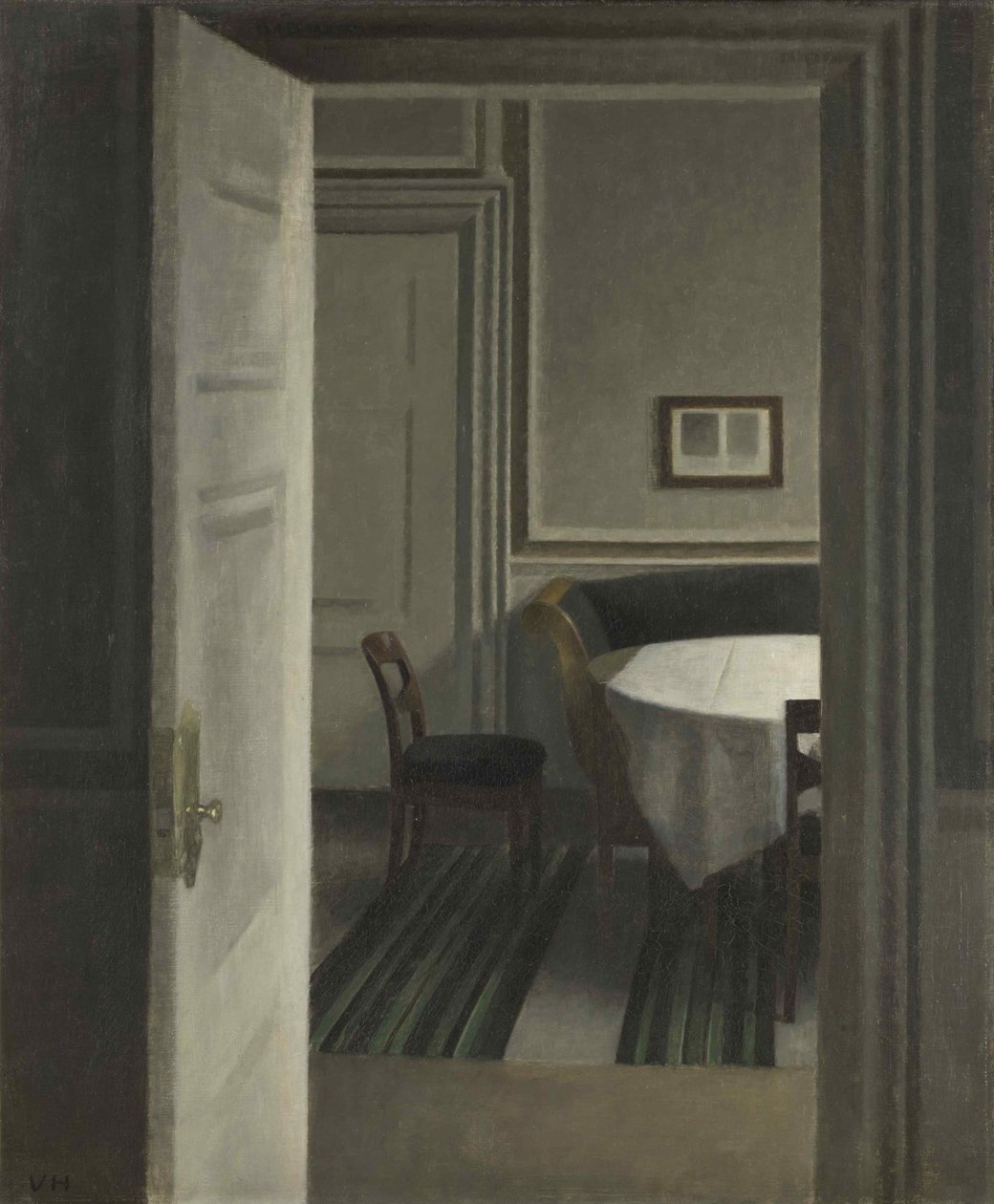 Innenraum, Strandgade 30, 1904 von Vilhelm Hammershøi