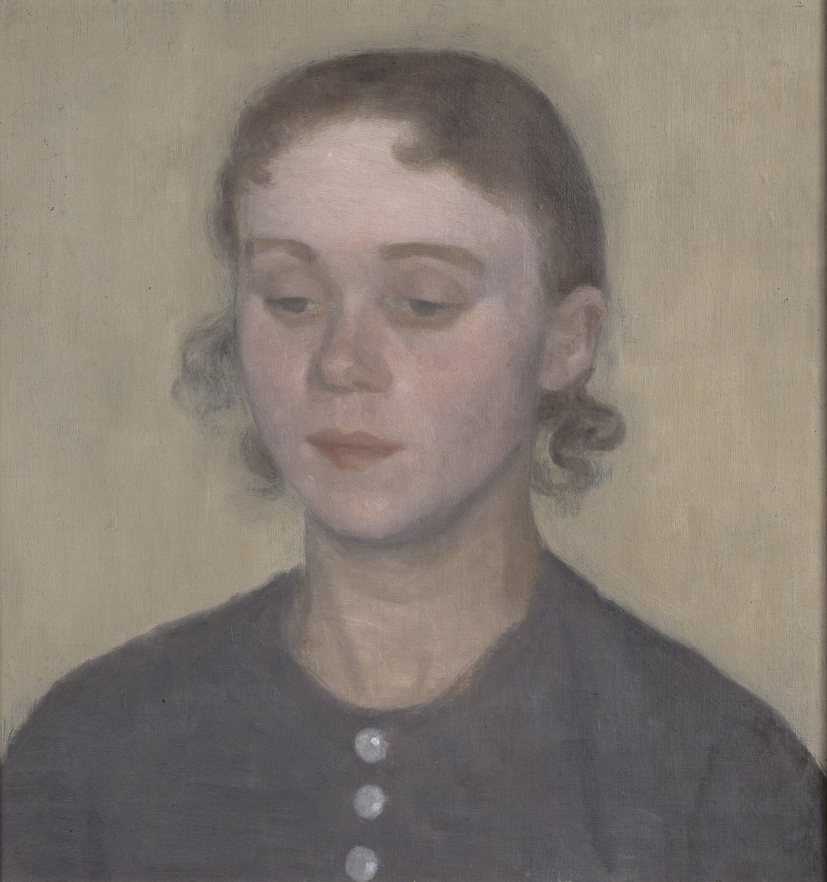 Die Frau des Künstlers, Ida Hammershøi, geb. Ilsted von Vilhelm Hammershøi
