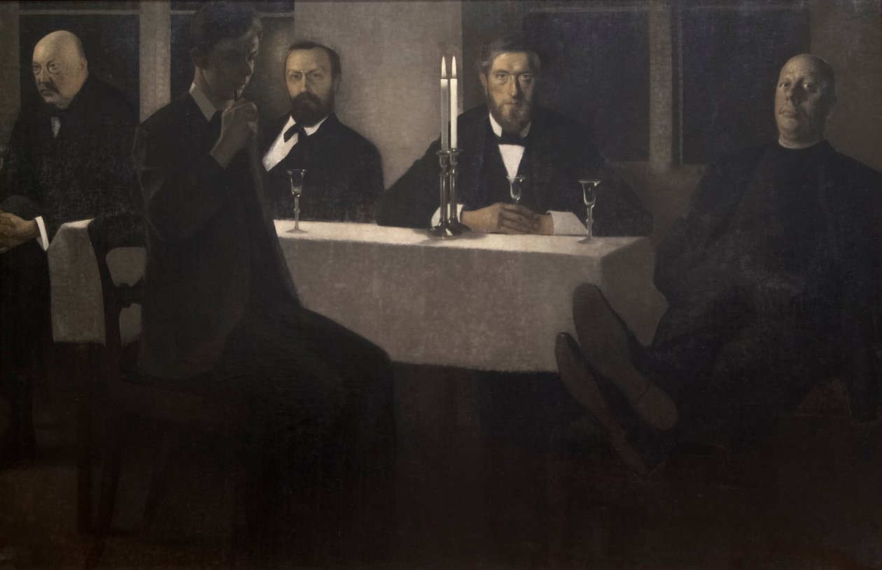 Fünf Porträts von Vilhelm Hammershoi