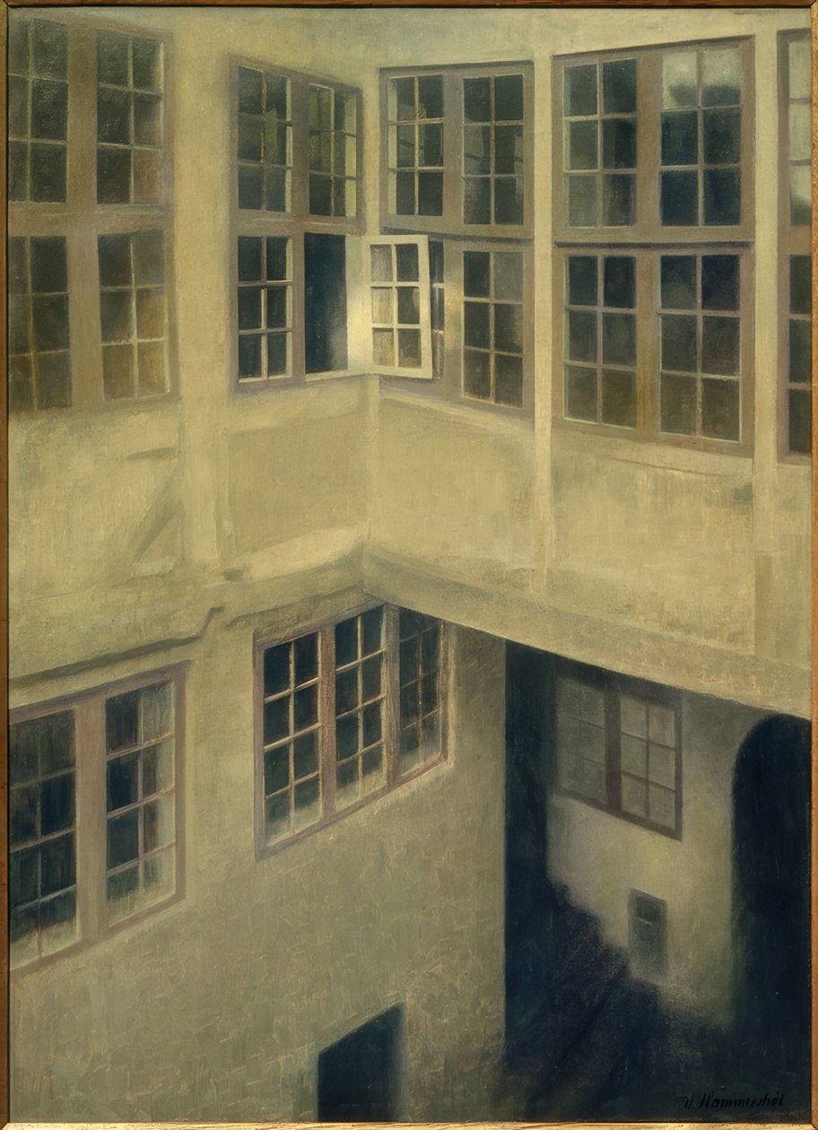 Innenhof, Strandgade 30 von Vilhelm Hammershoi