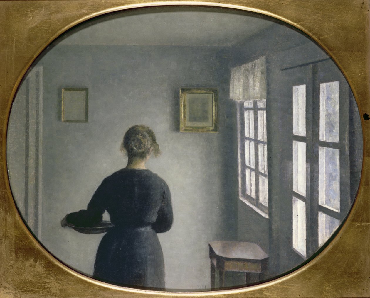 Innenraum, 1910 von Vilhelm Hammershoi