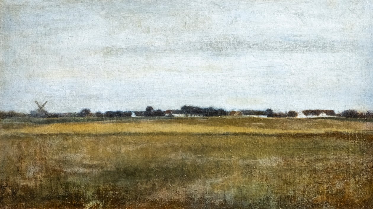 Landschaft von Virum bei Frederiksdal, Sommer von Vilhelm Hammershoi