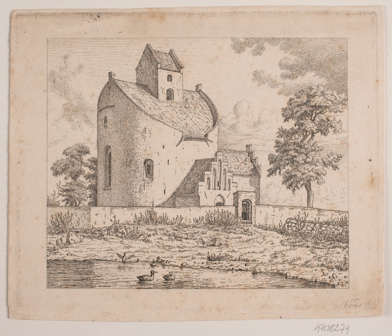 Kirche von Bjernede von Vilhelm Kyhn