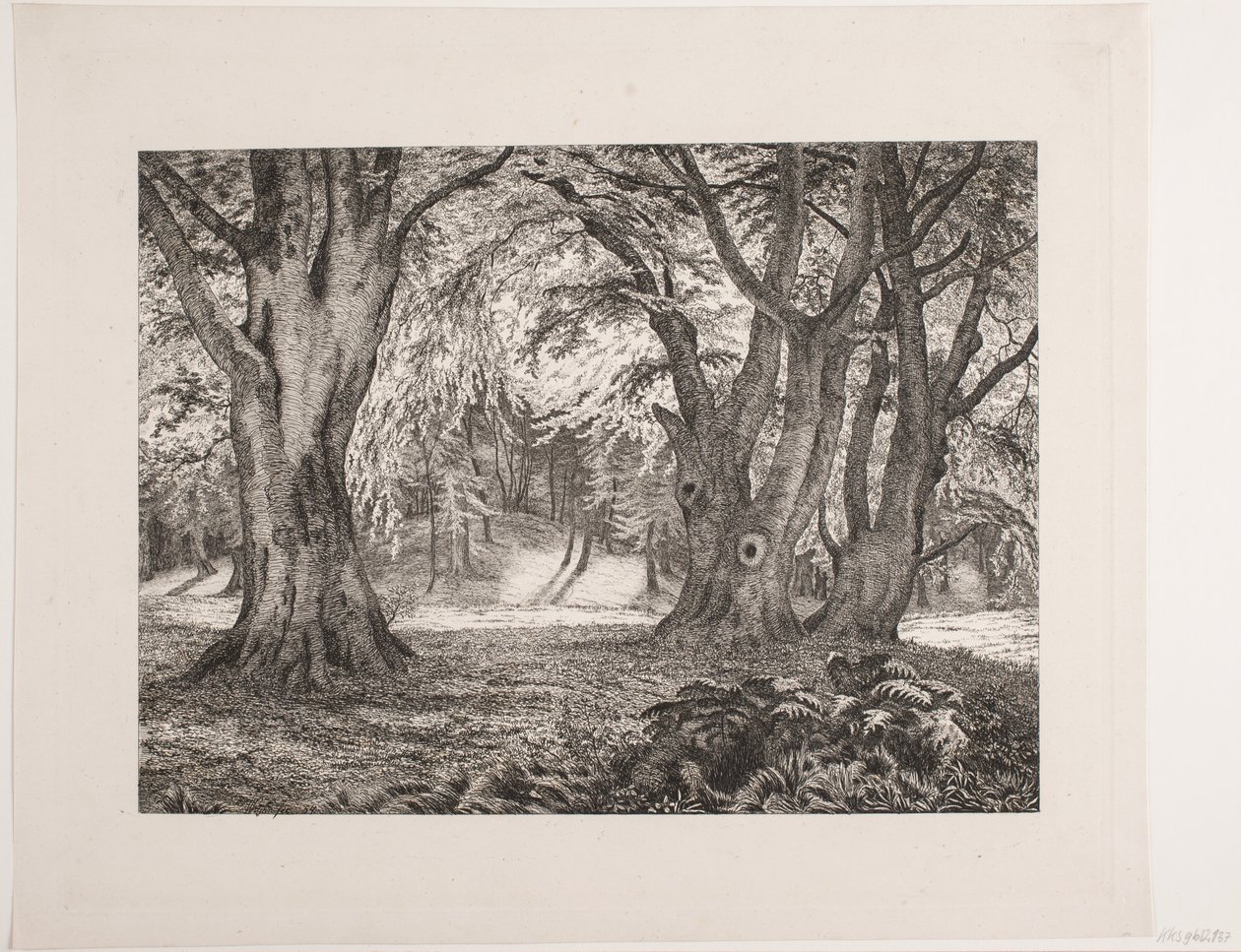 Das Innere eines Waldes von Vilhelm Kyhn