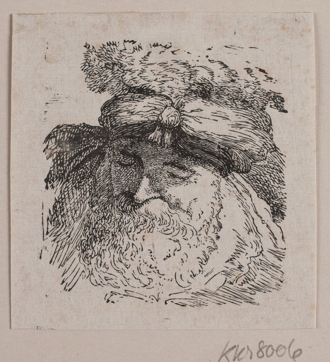 Kopf eines Mannes mit Pelzmütze von Vilhelm Kyhn