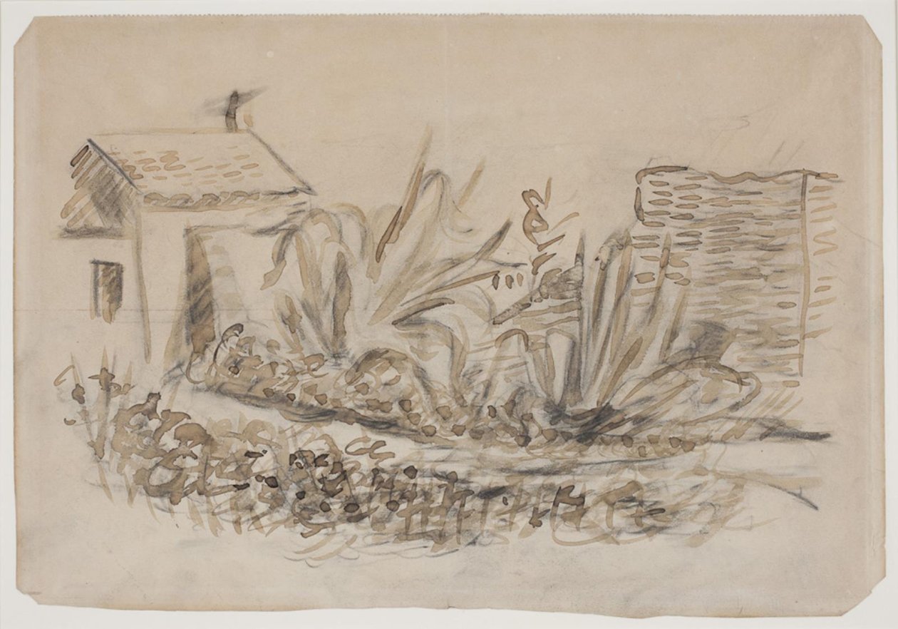 Landschaft mit Haus links, Südfrankreich von Vilhelm Lundstrøm