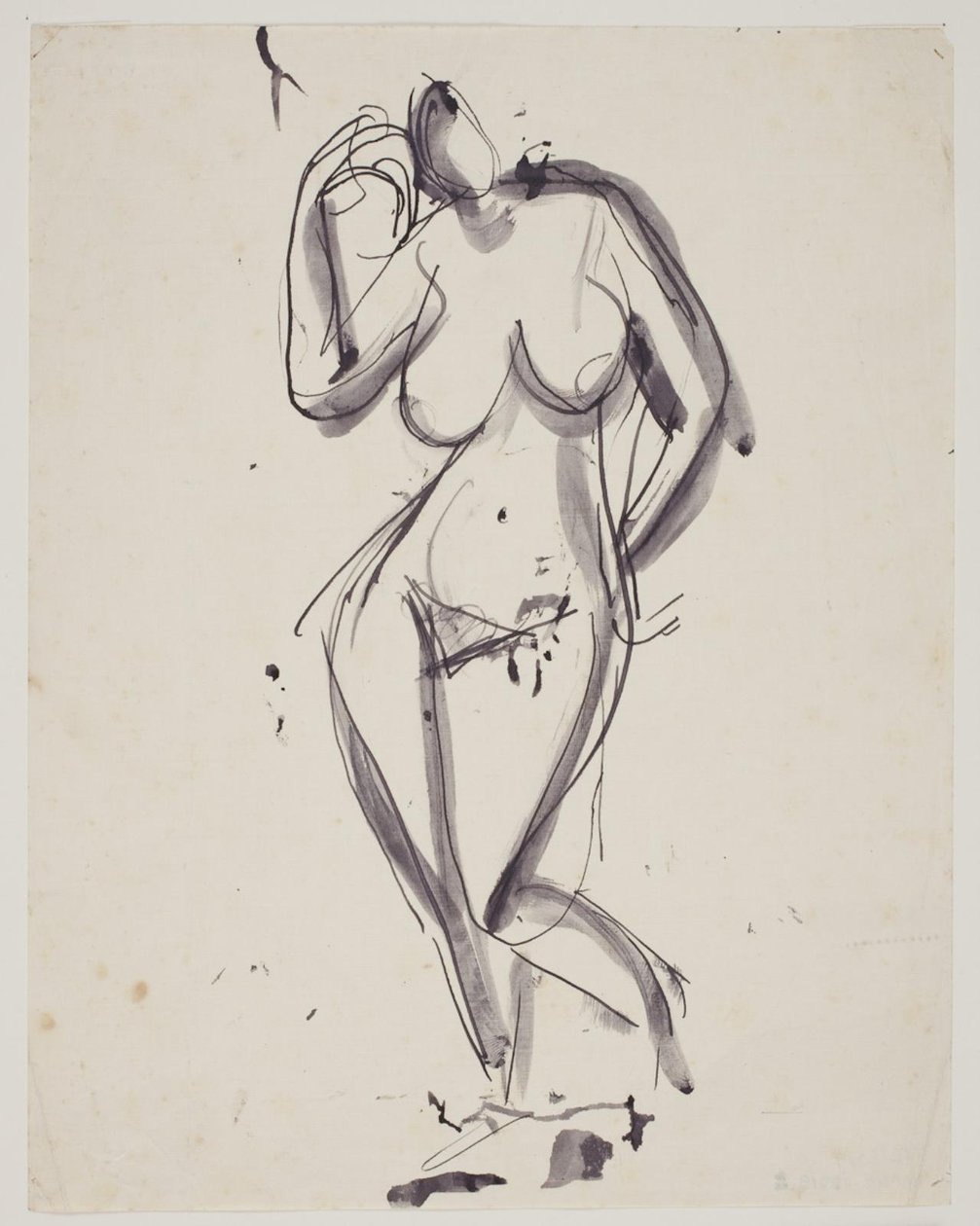 Stehendes weibliches Modell von Vilhelm Lundstrøm