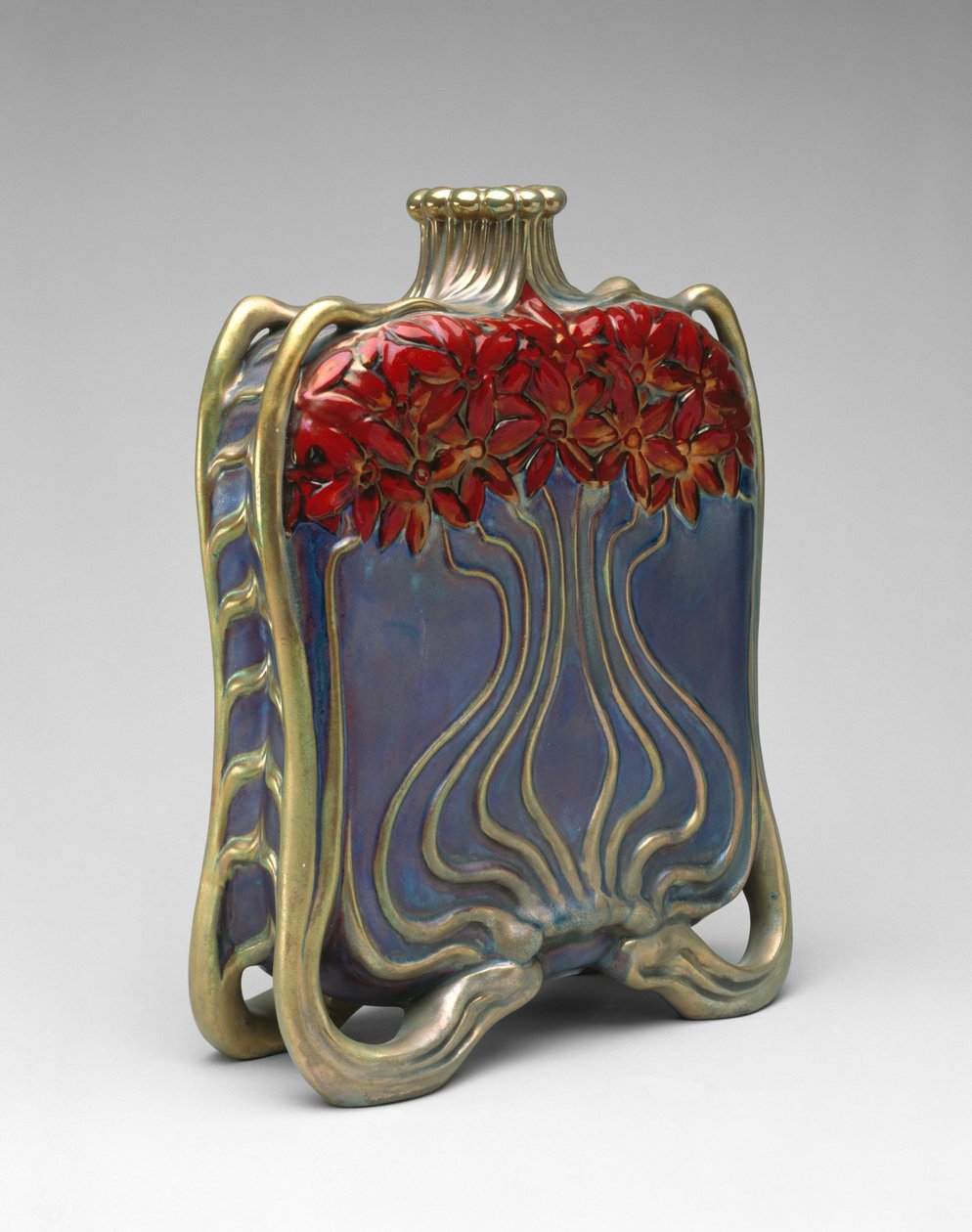 Flasche, 1890-1900 von Vilmos Zsolnay