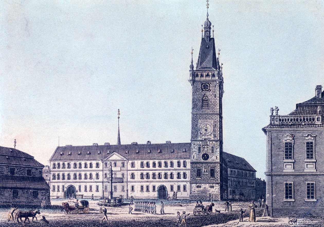 Neues Rathaus, ca. 1830 von Vincenc Morstadt