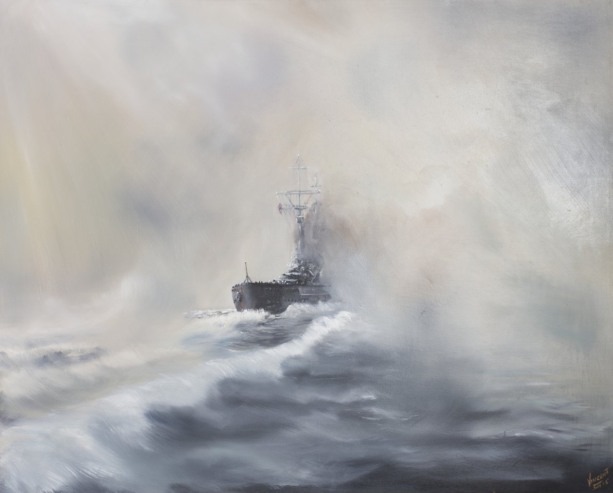 Bismarck entkommt ihren Verfolgern am 25. Mai 1941, 2005 von Vincent Alexander Booth