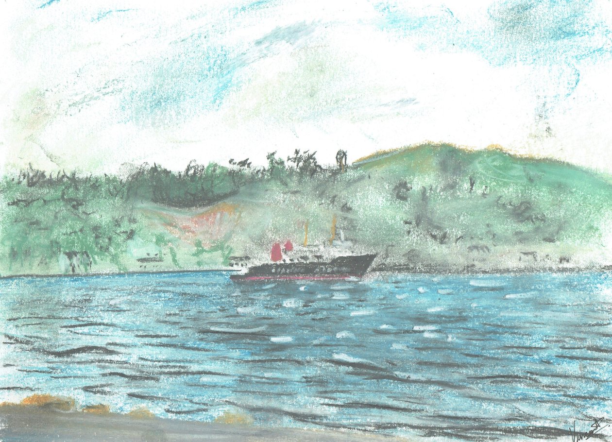 Fähre zur Insel Jura, 2005 von Vincent Alexander Booth